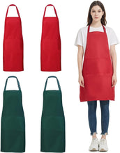 Load image into Gallery viewer, 4 Packs bbq Chef Apron with 2 Pockets Various Colours