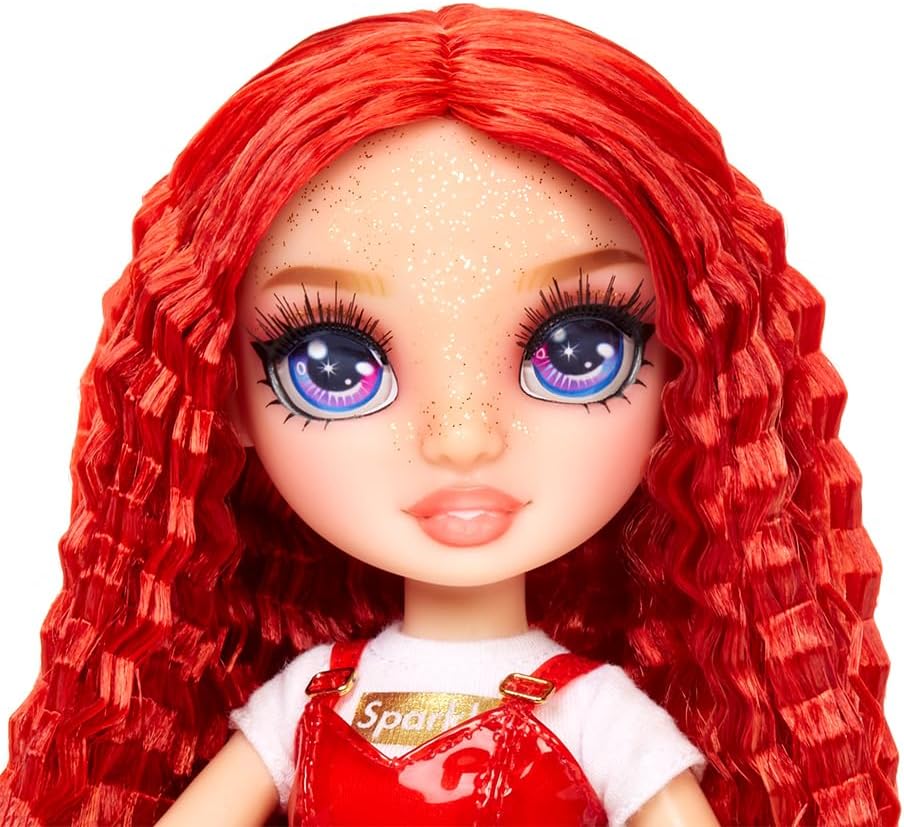 Rainbow High Fashion Doll with Slime & Pet - Ruby Anderson (Red) - 28 cm Shimmer Doll with Sparkle Slime, Magical Pet and Fashion Accessories