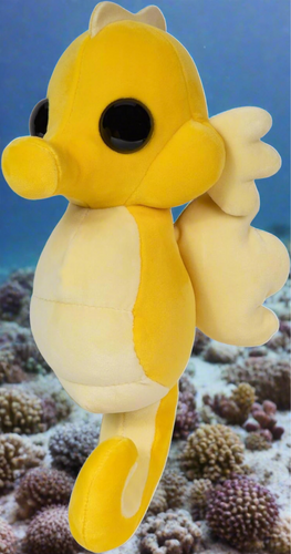 Adopt Me! Collector Plush  Seahorse  Series 2  Rare in Game Stylization Plush  Exclusive Virtual Item Code Included