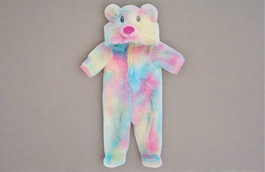 Tiny Treasures Rainbow Teddy All-In-One Outfit for baby dolls