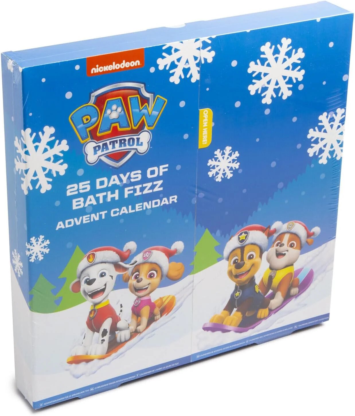 Paw Patrol Advent Calendar 25 Days Of Bath Fizz Bubbly Christmas Countdown Calendar