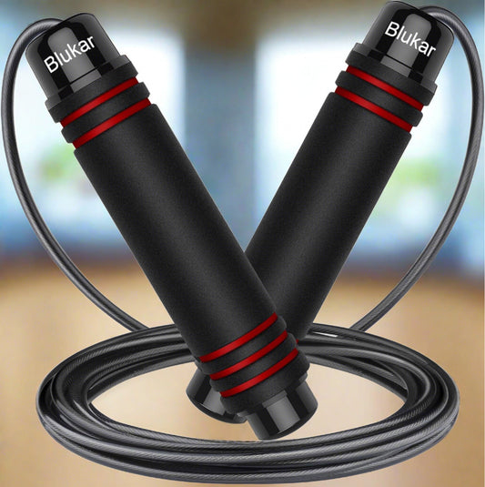 Skipping Rope Speed Jump soft foam handles by Blukar