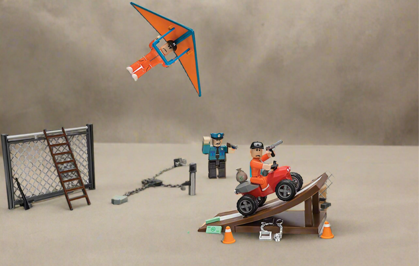 Roblox Jailbreak Great Escape Exclusive virtual Item 24 Piece Playset