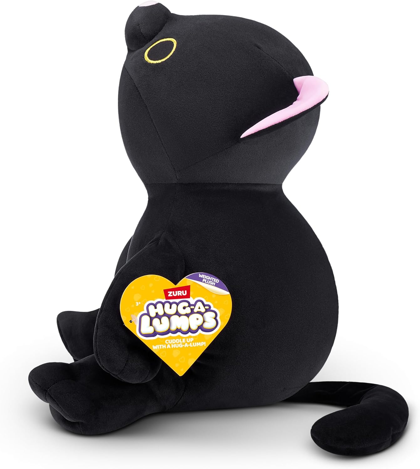 Hug-A-Lumps Luna  the Black Kitty Weighted Soft Toy by ZURU