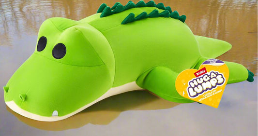 Hug-A-Lumps Rocko  the Crocodile Weighted Soft Toy by ZURU