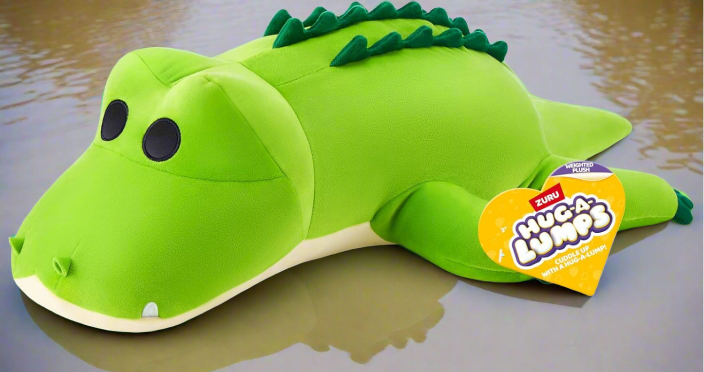 Hug-A-Lumps Rocko  the Crocodile Weighted Soft Toy by ZURU