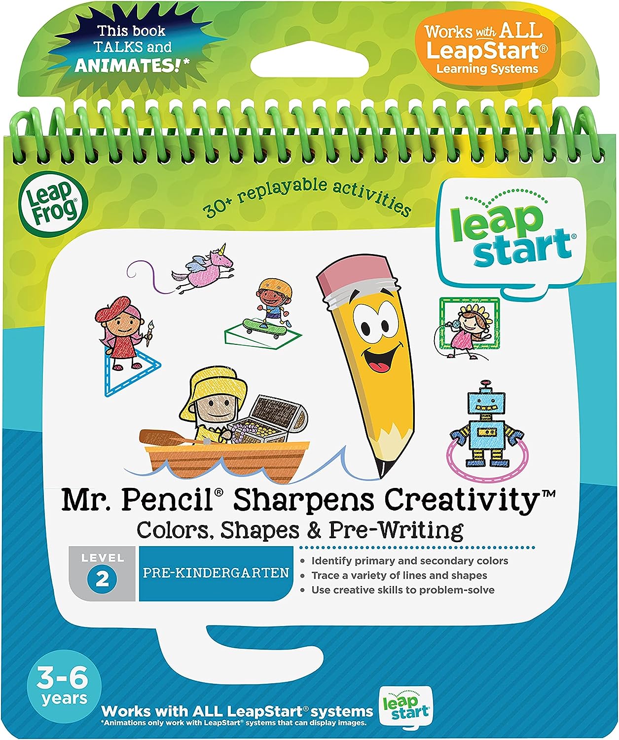 LeapFrog LeapStart Mr. Pencil Sharpens Creativity Activity Book