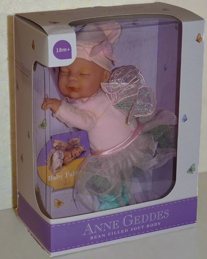 Anne Geddes 9 inch Baby Fairy Doll - Bean Filled Soft Body Collection