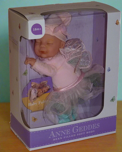 Anne Geddes 9 inch Baby Fairy Doll - Bean Filled Soft Body Collection