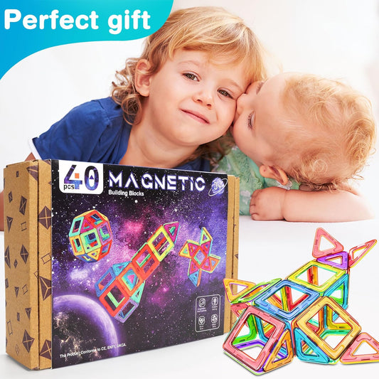 Magnetic Building Blocks Magnetic Tiles 40PCS