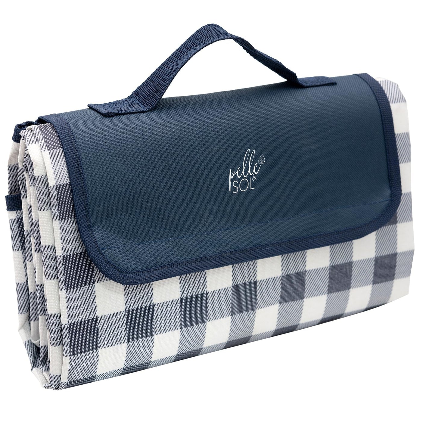 Ultimate Foldable Outdoor Blue Picnic Blanket: Pelle & Sol's Beach Companion