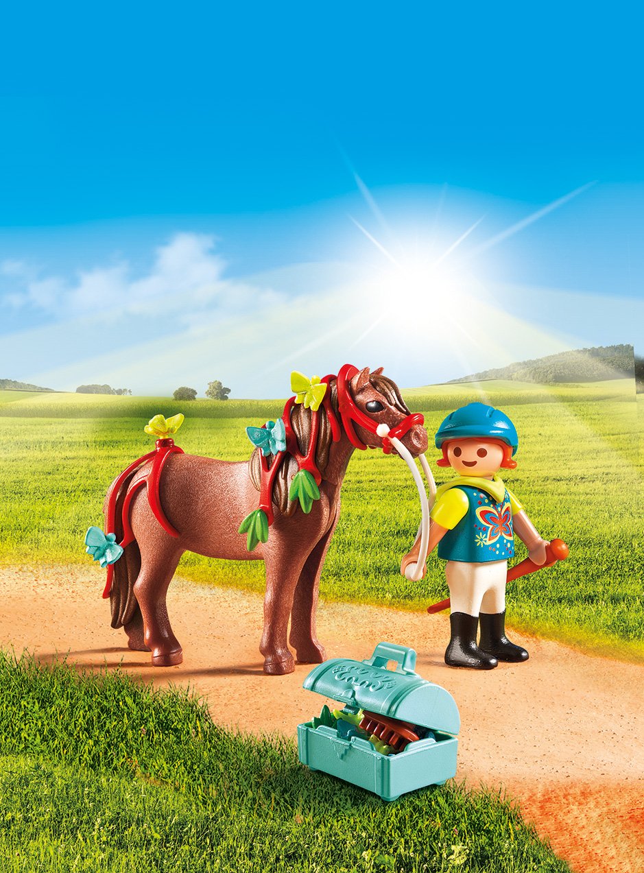 Playmobil Country 6971 Groomer with Butterfly Pony Figure