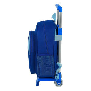 Školní batoh s kolečky 705 Real Zaragoza Blue Light Blue