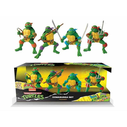 Set of Figures Teenage Mutant Ninja Turtles Cowabunga 4 Pieces