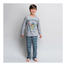 Load image into Gallery viewer, Children&#39;s Pyjama Harry Potter Grey hogwarts logo