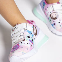 Load image into Gallery viewer, childs LED Trainers Gabby&#39;s Pink