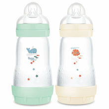 Load image into Gallery viewer, Baby&#39;s bottle MAM Fishes Green Beige