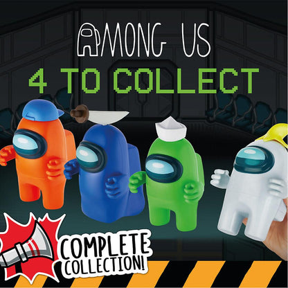 Among Us Series 2 Action Figure Crewmate Includes 2 Hats Hands And Acc - Grey