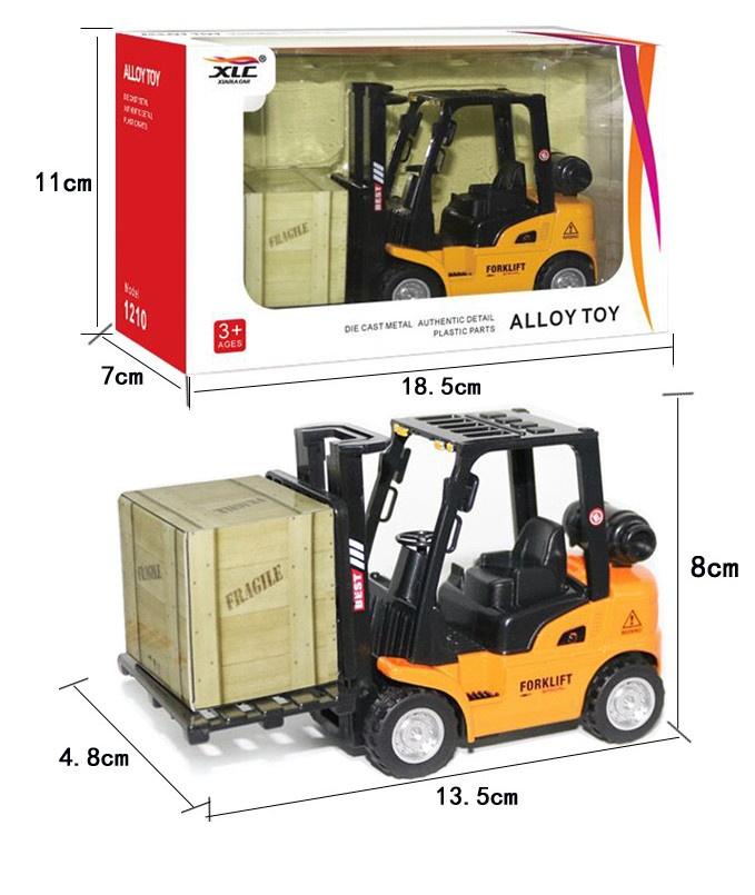 Metal Alloy Forklift Alloy Engineering Pull Toys Die-Cast Toy