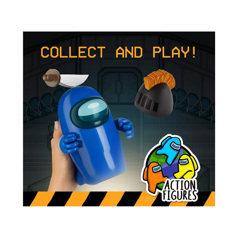 Among Us Series 2 Action Figure Crewmate Includes 2 Hats Hands And Acc - Blue