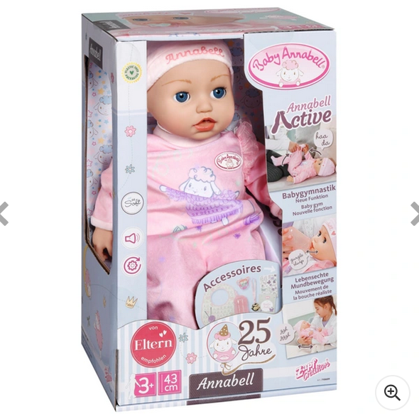 Baby Annabell 43cm Interactive Annabell Doll