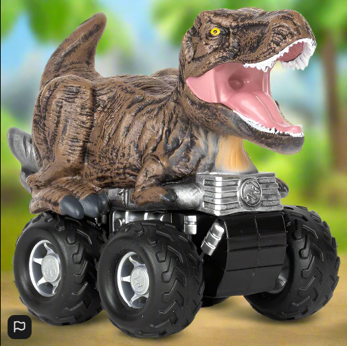 Jurassic World Zoom Riders Pull-Back Powered Car