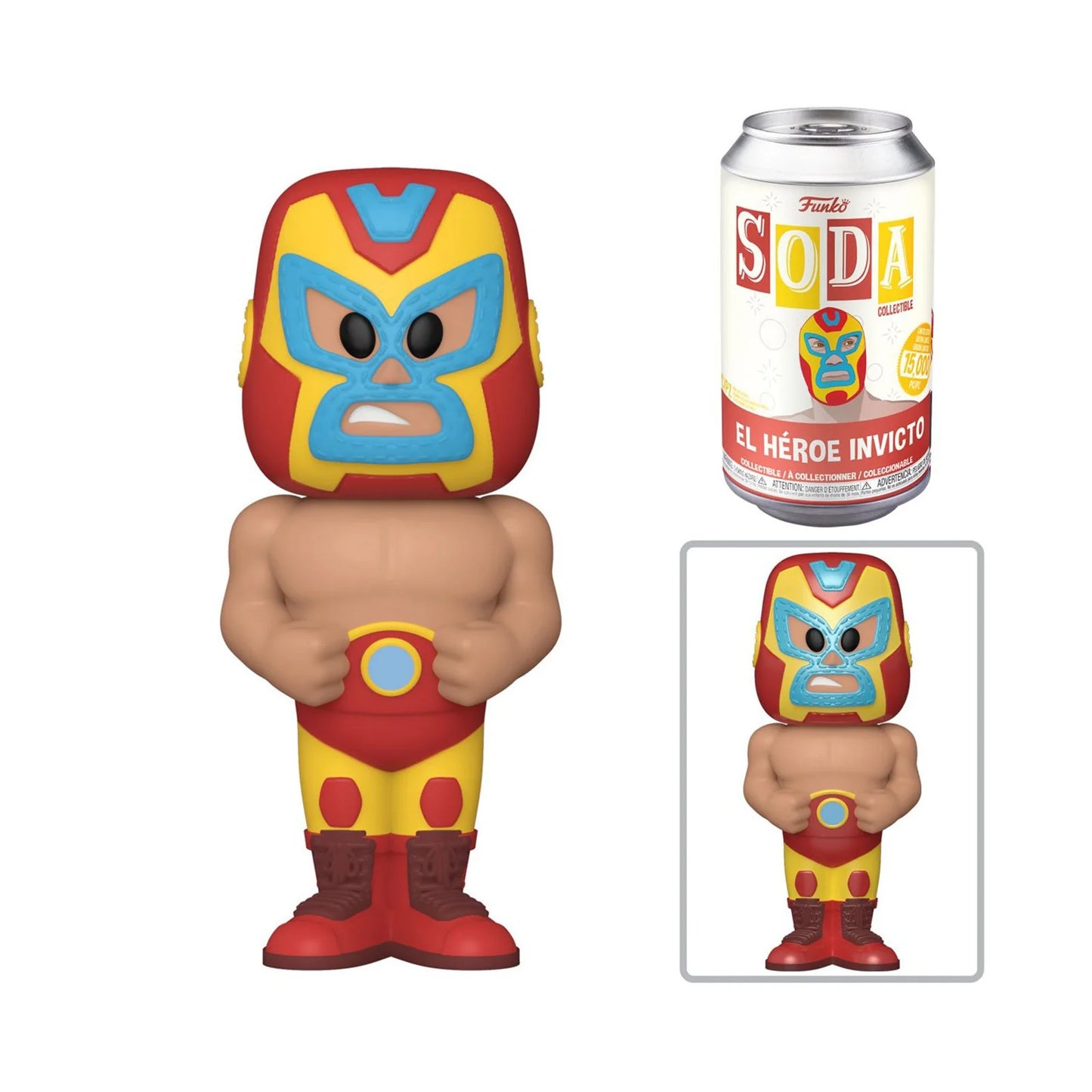 Funko Pop! Vinyl Soda El Heroe Invicto with Possible Chase Figure