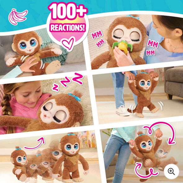 FurReal Peanut the Playful Monkey Interactive Plush