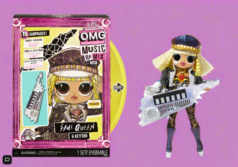 L.O.L. Surprise OMG Pop Remix Rock- Fame Queen and Keytar