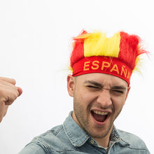 Load image into Gallery viewer, Spanish Flag Wig Hat