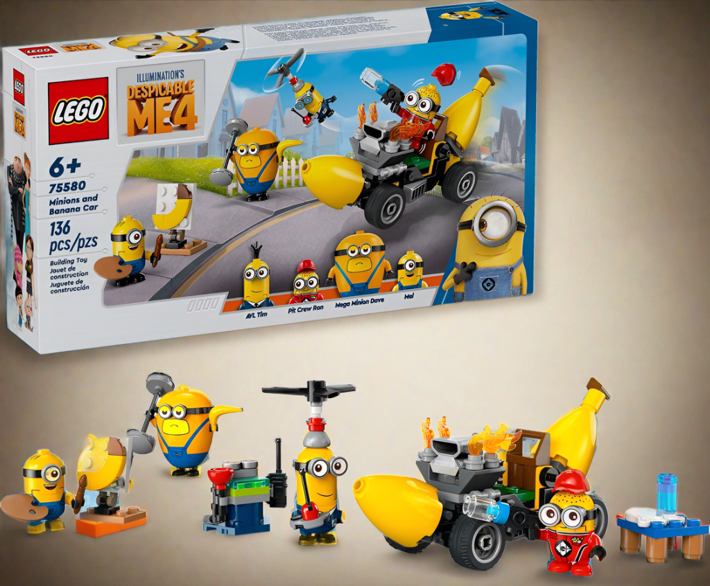 Despicable Me LEGO 75580 Minions and Banana Car Toy Set