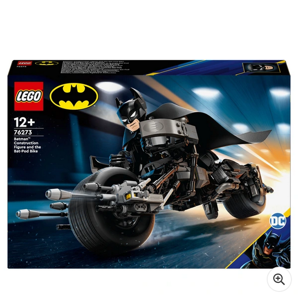 LEGO DC 76273 Batman Construction Figure & The Bat-Pod Bike Set