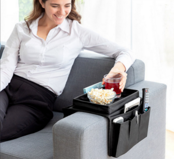 InnovaGoods Sofa Tray with Organiser for Remote Controls