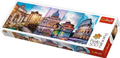 Trefl Cestování do Itálie Panorama 500 dílků puzzle