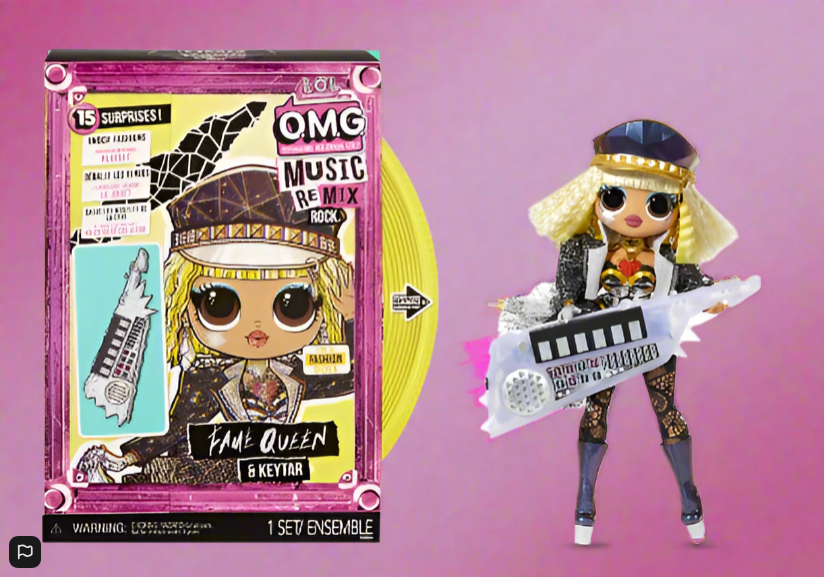 L.O.L. Surprise OMG Pop Remix Rock- Fame Queen and Keytar