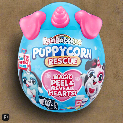Rainbocorns Puppycorn Rescue  Surprise Plush  by ZURU Assorted Syles 1 Supplied Large