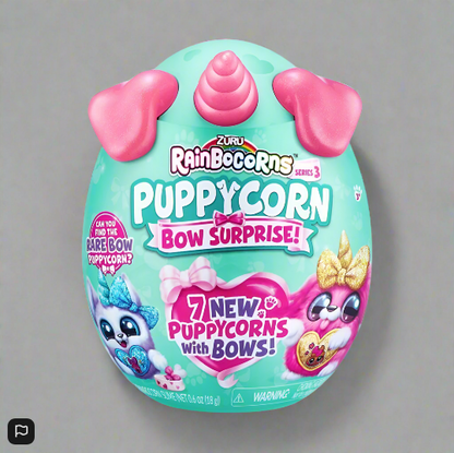 Rainbocorns Puppycorn Bow Surprise Puppycorn Series 3 Plush By Zuru