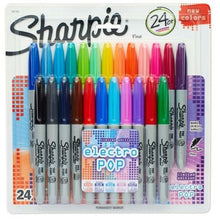 Načíst obrázek do prohlížeče Galerie, Set of Felt Tip Pens Sharpie Electro Pop Multicolour 24 Pieces 1 mm (6 Units)