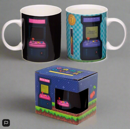 Game Over Heat Changing Coffee Mug - Retro Arcade Gamer Gift