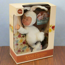 Načíst obrázek do prohlížeče Galerie, Anne Geddes 9 inch Baby White Bunny Doll - Bean Filled Soft Body Collection