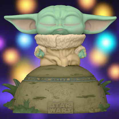 Funko POP! Vinyl Deluxe: Star Wars The Mandalorian - The Child Using the Force (světla a zvuky)