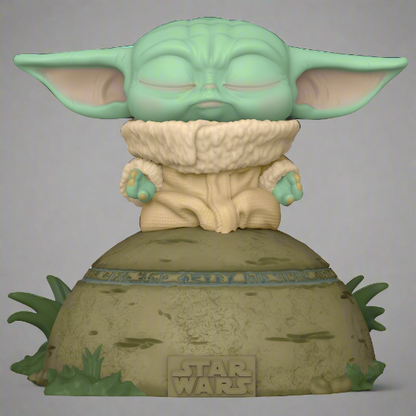 Funko POP! Vinyl Deluxe: Star Wars The Mandalorian - The Child Using the Force (světla a zvuky)