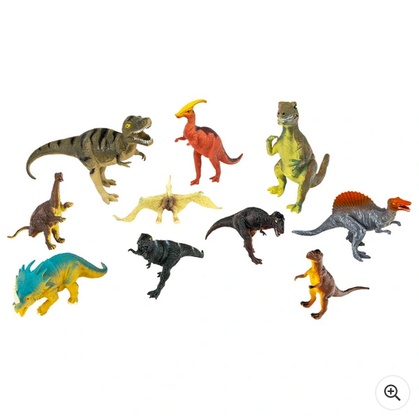 10 Piece Dinosaur Action Figure Set