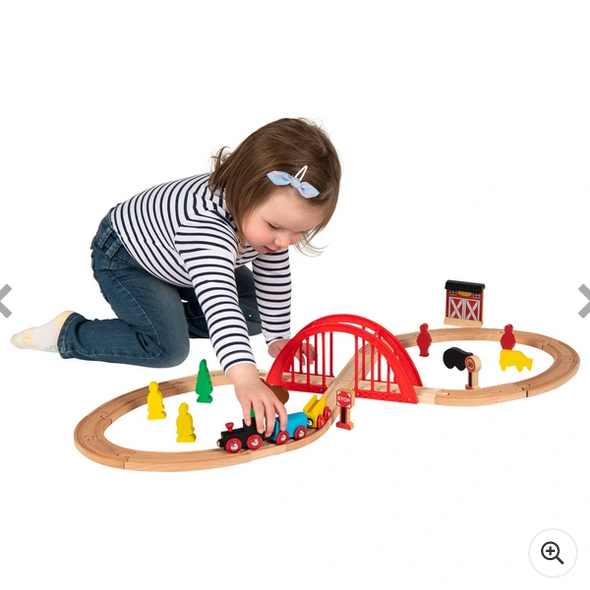 Squirrel Play 35 Piece Wooden Train Set