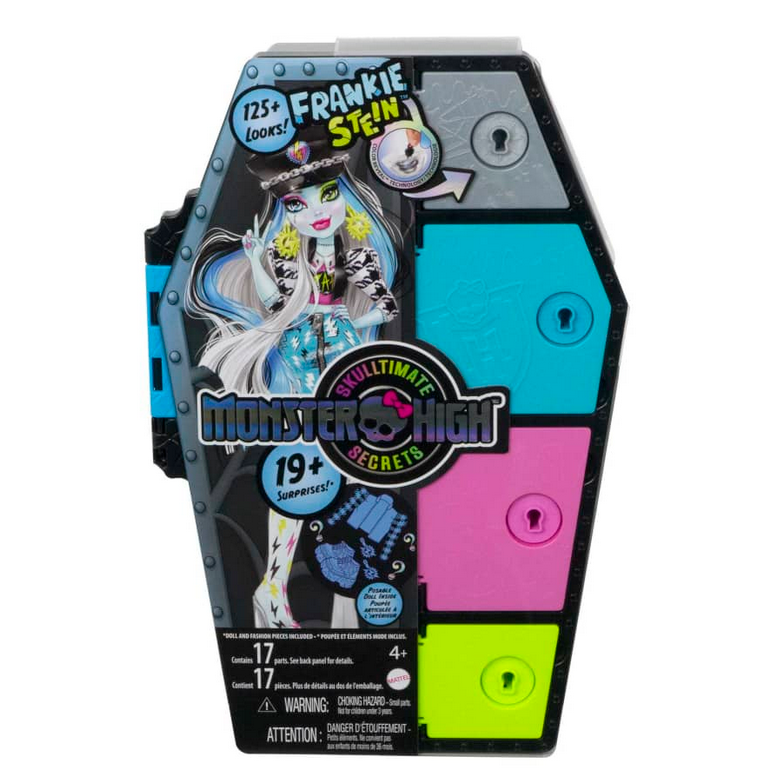 Monster High Skulltimate Secrets Frankie Stein Doll And Fashion Set With Dress-Up Locker 19+ Surprises