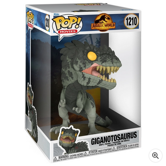 Funko POP! Vinyl No1210 Jurassic World Dominion – Jumbo Giganotosaurus