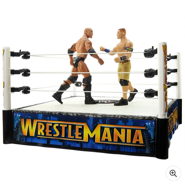 WWE WrestleMania The Rock vs John Cena Superstar Ring Bundle