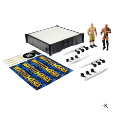 Načíst obrázek do prohlížeče Galerie, WWE WrestleMania The Rock vs John Cena Superstar Ring Bundle