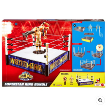 Načíst obrázek do prohlížeče Galerie, WWE WrestleMania The Rock vs John Cena Superstar Ring Bundle