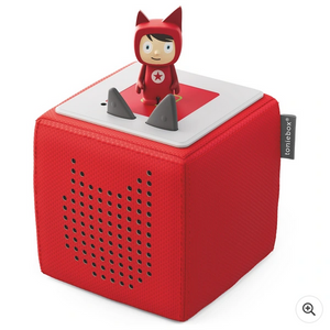 Tonies Toniebox Starter Set Audio Speaker for Kids – Red